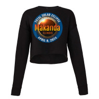 Makanda Illinois Il Total Solar Eclipse 2024  3  T Shirt Cropped Sweater | Artistshot