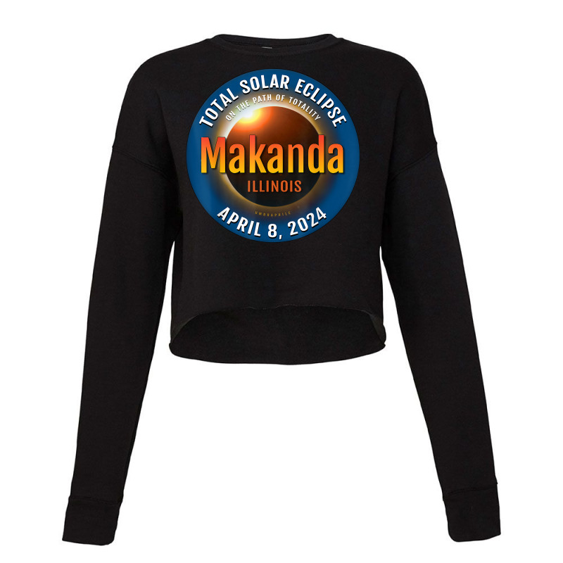 Makanda Illinois Il Total Solar Eclipse 2024  3  T Shirt Cropped Sweater by deemerx8lmshare | Artistshot