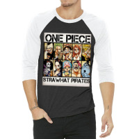 One Piece Straw Hat Pirates 3/4 Sleeve Shirt | Artistshot