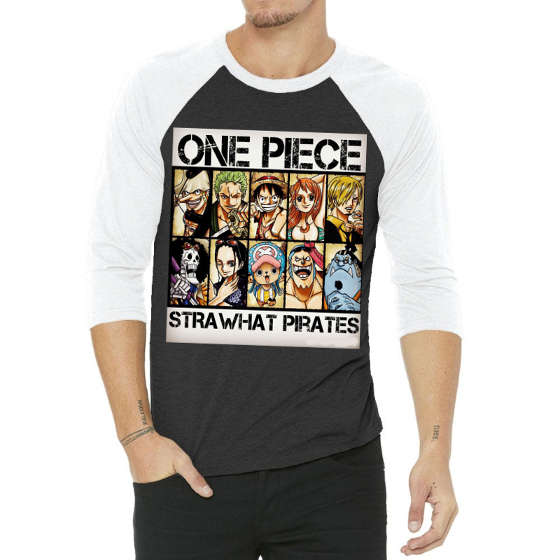 One Piece Straw Hat Pirates 3/4 Sleeve Shirt | Artistshot