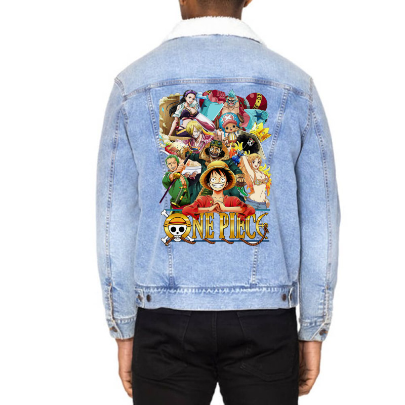 One Piece Straw Hat Crew Unisex Sherpa-lined Denim Jacket | Artistshot