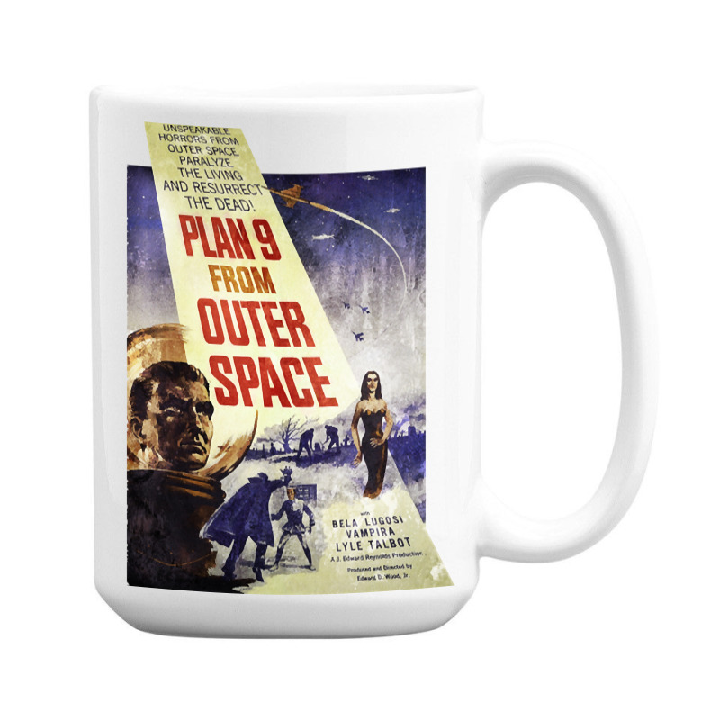 Plan 9 From Outer Space - Film Poster 15 Oz Coffee Mug | Artistshot