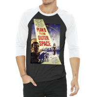 Plan 9 From Outer Space - Film Poster 3/4 Sleeve Shirt | Artistshot