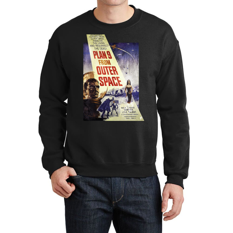 Plan 9 From Outer Space - Film Poster Crewneck Sweatshirt | Artistshot