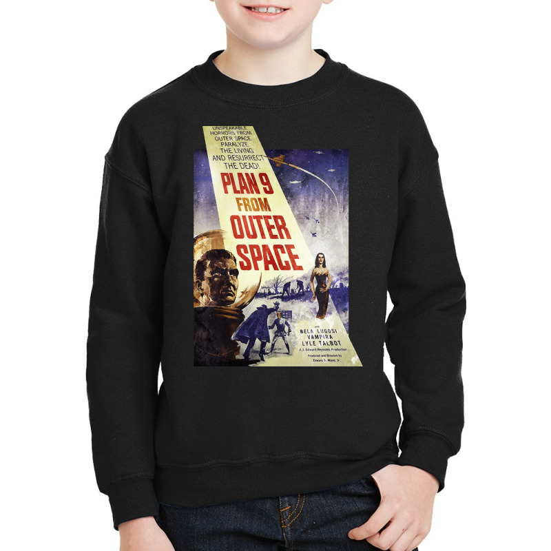 Plan 9 From Outer Space - Film Poster Youth Sweatshirt | Artistshot