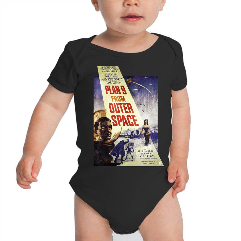 Plan 9 From Outer Space - Film Poster Baby Bodysuit | Artistshot