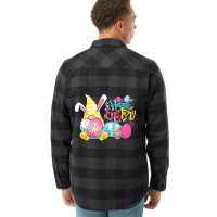 Bunny Gnome Rabbit Eggs Hunting Happy Easter Day Funny Flannel Shirt | Artistshot