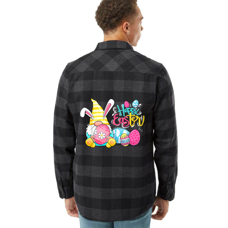 Bunny Gnome Rabbit Eggs Hunting Happy Easter Day Funny Flannel Shirt | Artistshot