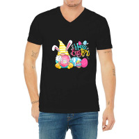 Bunny Gnome Rabbit Eggs Hunting Happy Easter Day Funny V-neck Tee | Artistshot