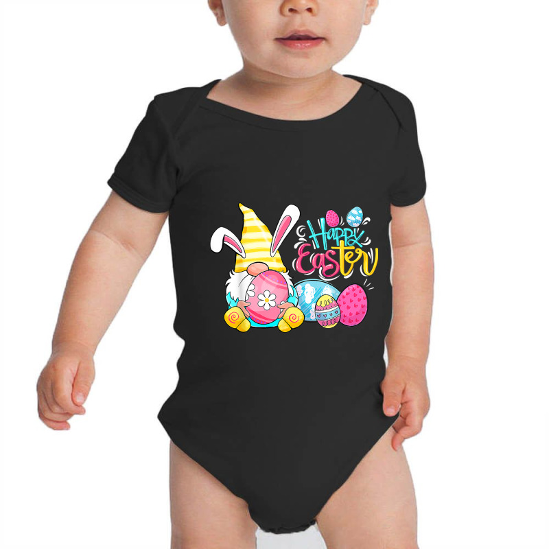 Bunny Gnome Rabbit Eggs Hunting Happy Easter Day Funny Baby Bodysuit | Artistshot