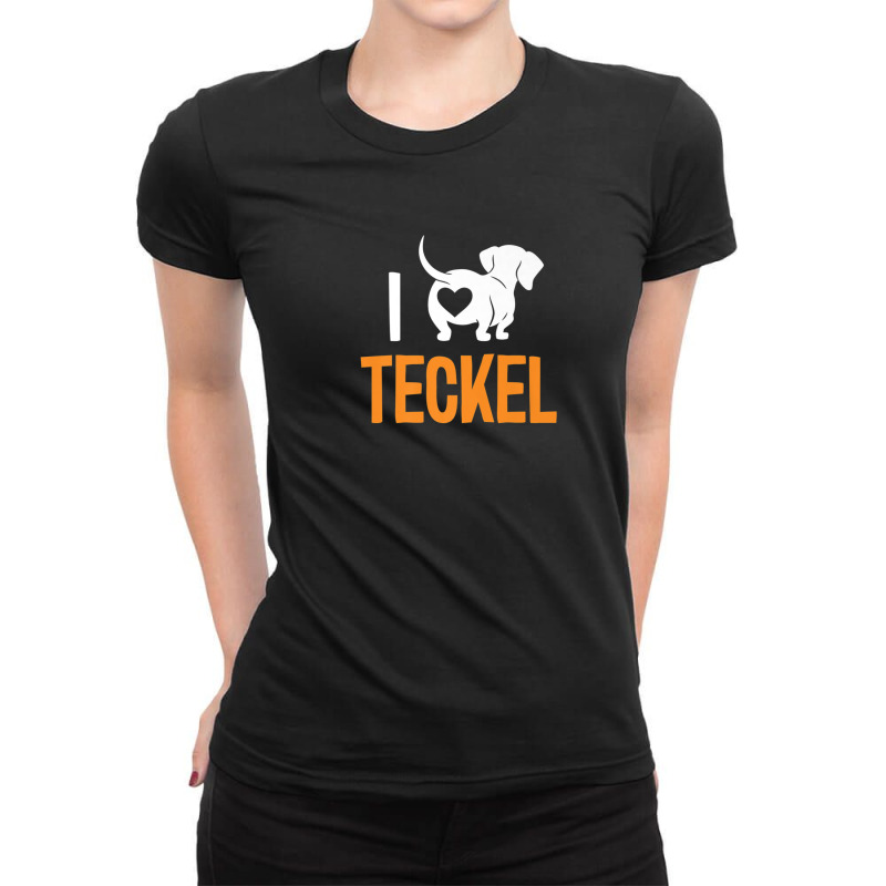 Funny & Cute Wiener Dog Saying - Teckel Dackel & Dachshund Ladies Fitted T-Shirt by sulzvelundv | Artistshot