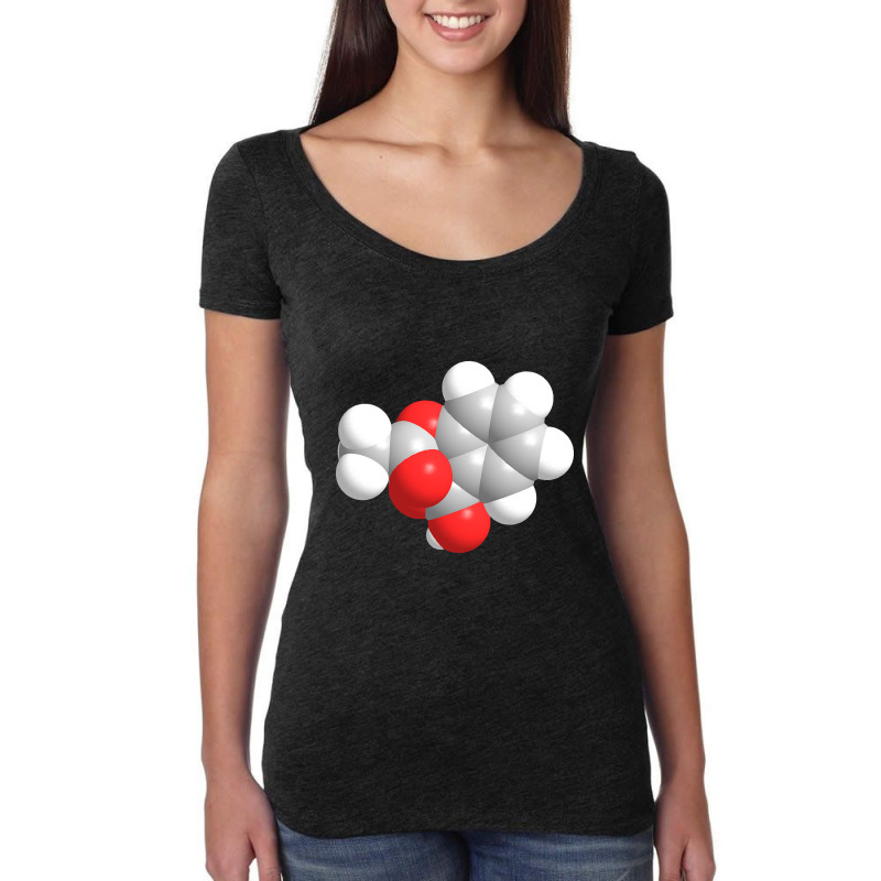 Aspirin Molecule Chemistry Women's Triblend Scoop T-shirt by Pannell Quintero | Artistshot