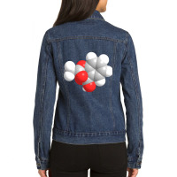 Aspirin Molecule Chemistry Ladies Denim Jacket | Artistshot