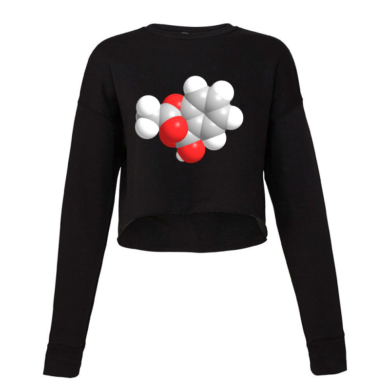 Aspirin Molecule Chemistry Cropped Sweater by Pannell Quintero | Artistshot