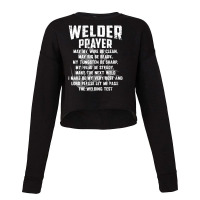 Vintage Welder Welder Prayer Welding Cropped Sweater | Artistshot