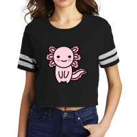 Cute Axolotl-szd1i Scorecard Crop Tee | Artistshot