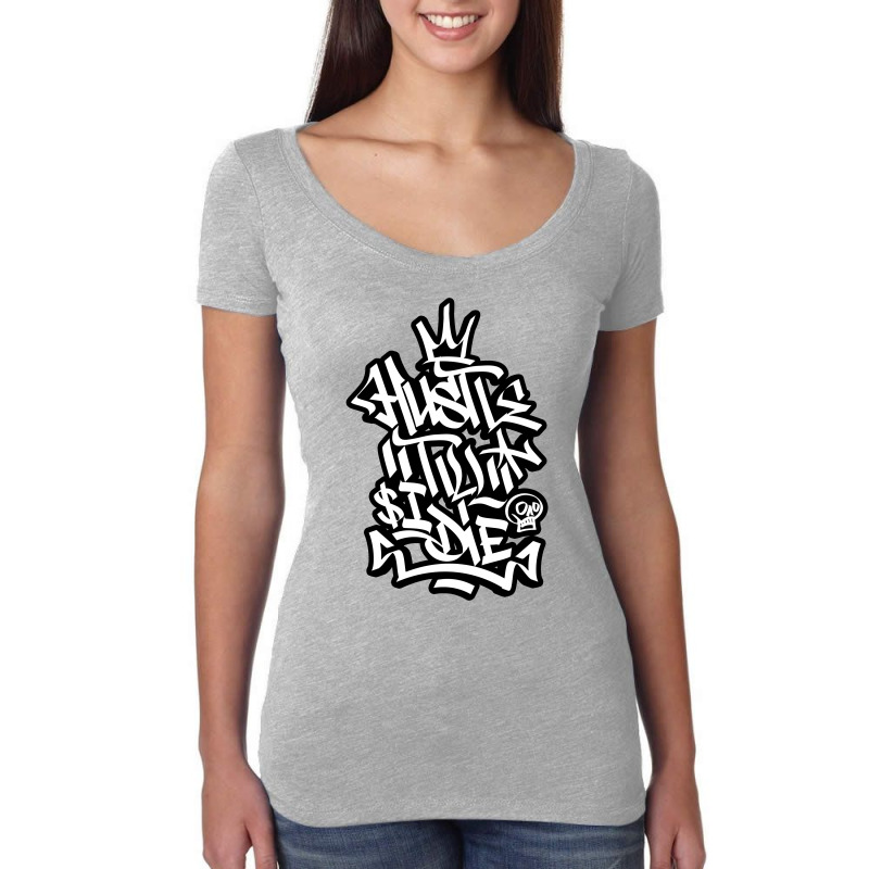 Hustle Til I Die Women's Triblend Scoop T-shirt | Artistshot