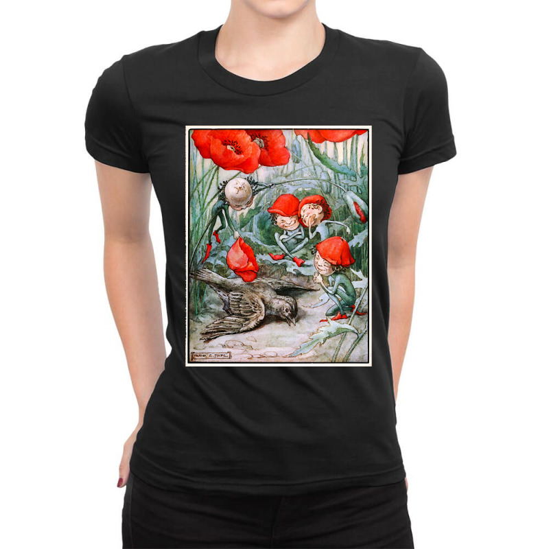 Vintage Fantasy Illustration. C1913 Ladies Fitted T-Shirt by seifertmurryq3jmxs | Artistshot