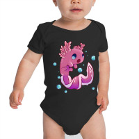 Cute Cartoon Axolotl With Bubbles Baby Bodysuit | Artistshot