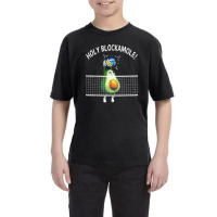 Holy Blockamole Volleyball Shirt Player Blocker Avocado Youth Tee | Artistshot