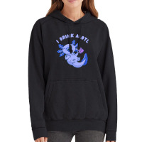 Cute Funny Axolotl Drinking Beer Vintage Hoodie | Artistshot