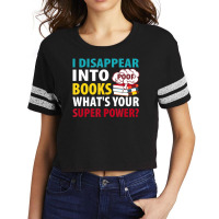 Reading I Disappear Into Books Scorecard Crop Tee | Artistshot