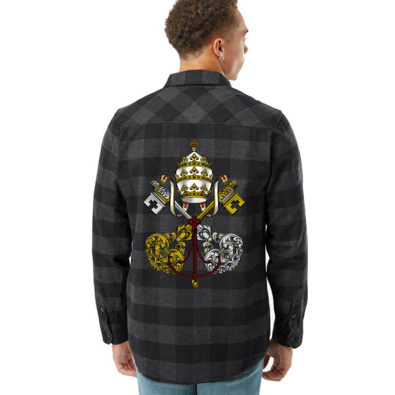 Emblem Of The Papacy Holy See Flannel Shirt | Artistshot