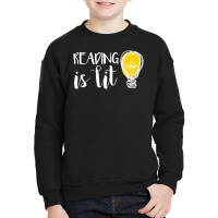 Reading Is Lit English Teacher For Bookworms Youth Sweatshirt | Artistshot