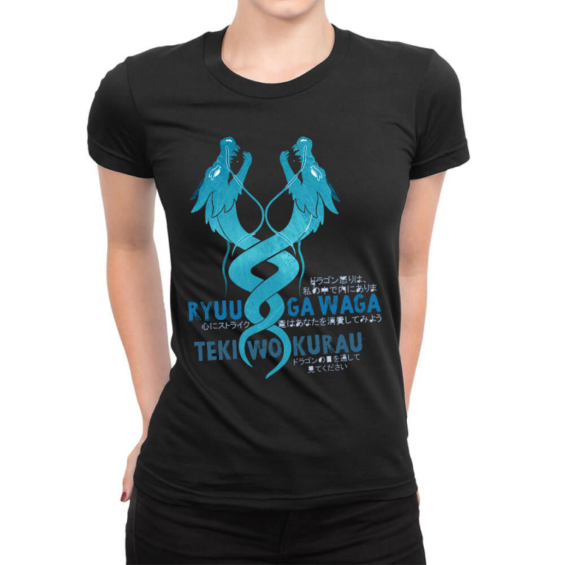 Ryuu Ga Waga Teki Wo Kurau Ladies Fitted T-Shirt by JESSICAFRANKLIN | Artistshot