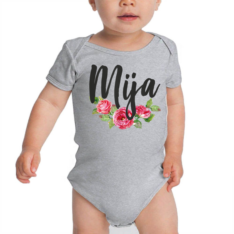 Mija Latina Floral T Shirt Baby Bodysuit by lavenakf44f | Artistshot