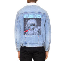 Anime Manga Warrior Woman Samurai Unisex Sherpa-lined Denim Jacket | Artistshot