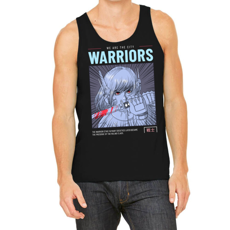 Anime Manga Warrior Woman Samurai Tank Top | Artistshot