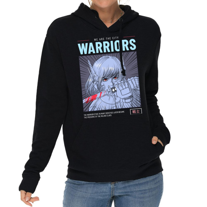 Anime Manga Warrior Woman Samurai Lightweight Hoodie | Artistshot