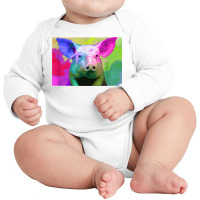 Pig Farming   Farmer Animal Pork T Shirt Long Sleeve Baby Bodysuit | Artistshot