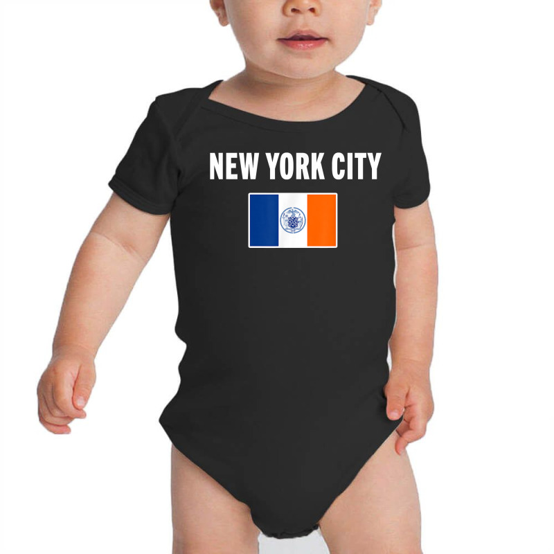 New York City Flag National Pride Gift Souvenir T Shirt Baby Bodysuit | Artistshot