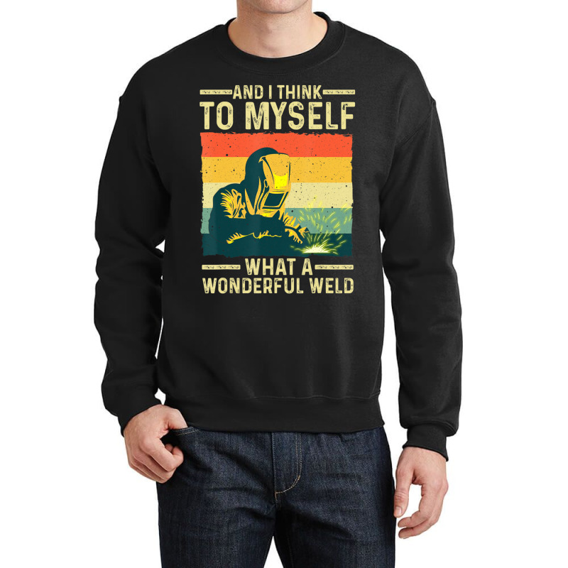 Funny Vintage Welding Dad Blacksmith Worker Crewneck Sweatshirt | Artistshot