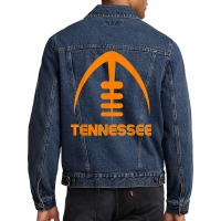 Retro Tennessee Tn Orange Vintage Design Classic Tennessee T Shirt Men Denim Jacket | Artistshot