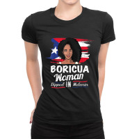 Afro Black Latina Gift  Boricua Dipped In Melanin Ladies Fitted T-shirt | Artistshot