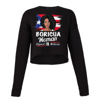 Afro Black Latina Gift  Boricua Dipped In Melanin Cropped Sweater | Artistshot