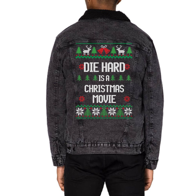 Die Hard Is A Christmas Movie Unisex Sherpa-Lined Denim Jacket by Crews Micki | Artistshot