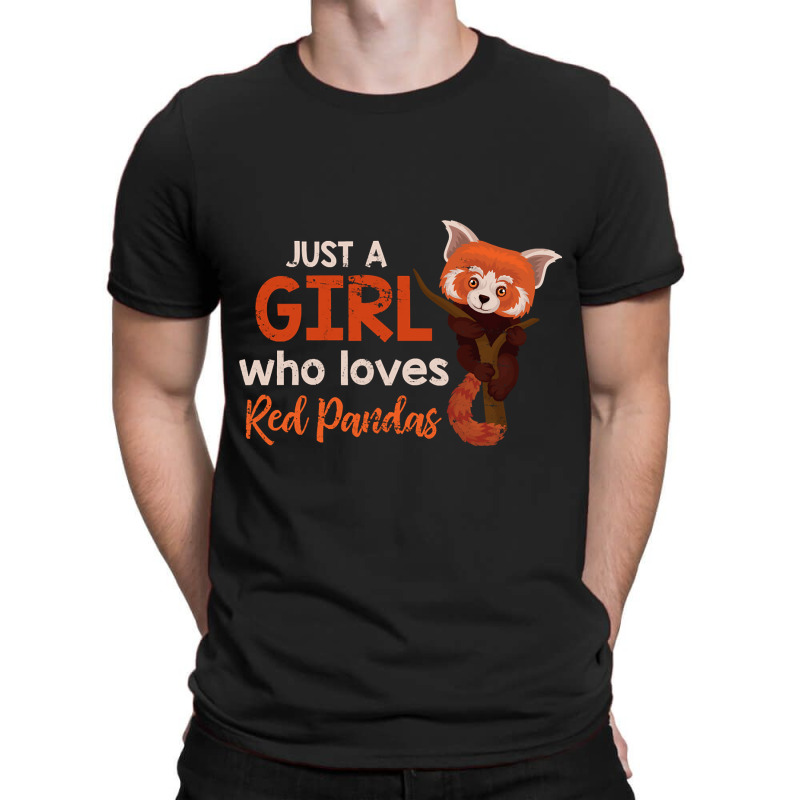 Just A Girl Who Loves Red Pandas-iwils T-shirt | Artistshot