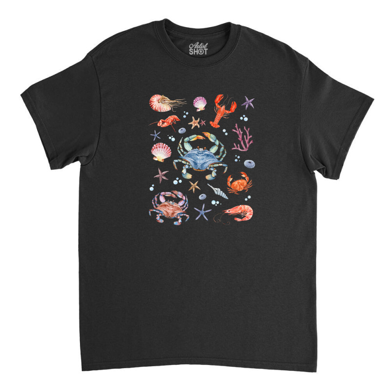 Crustaceancore Aesthetic Crustaceans Crab Lobster Shrimp Classic T-shirt | Artistshot