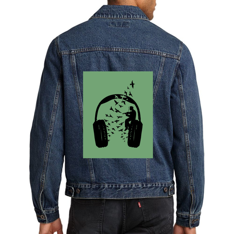 Headphone - Violin 1 Men Denim Jacket by MaryBirdsell | Artistshot