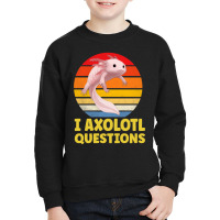 I Axolotl Questions Man And Woman Axolotl Lovers Youth Sweatshirt | Artistshot