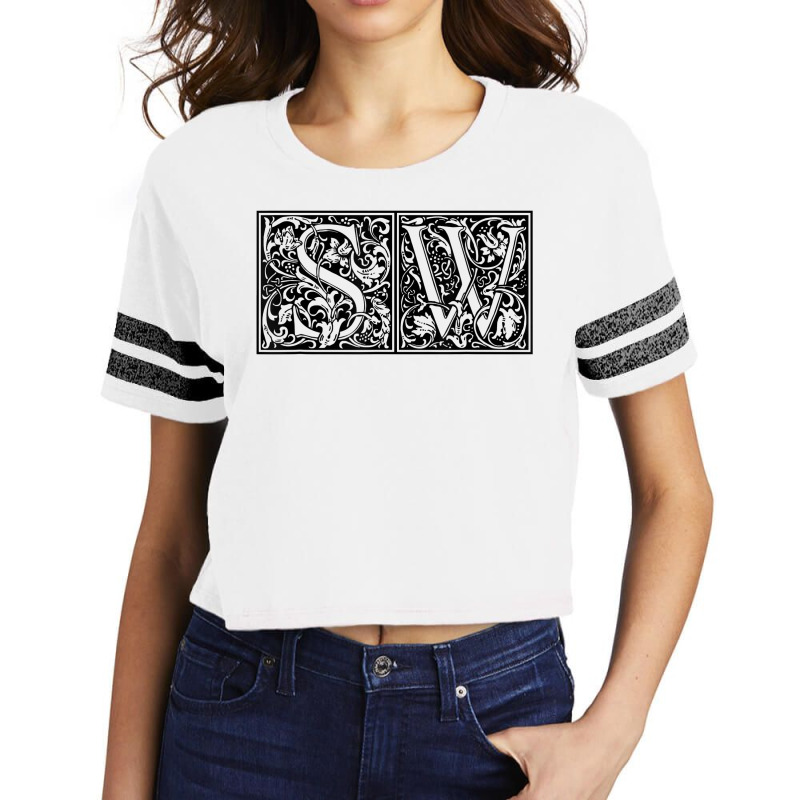 Sw   Initials S W Name Surname Onomastics Onomatology T Shirt Scorecard Crop Tee by meritzjla | Artistshot