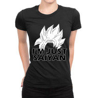 I'm Just Saiyan Ladies Fitted T-shirt | Artistshot