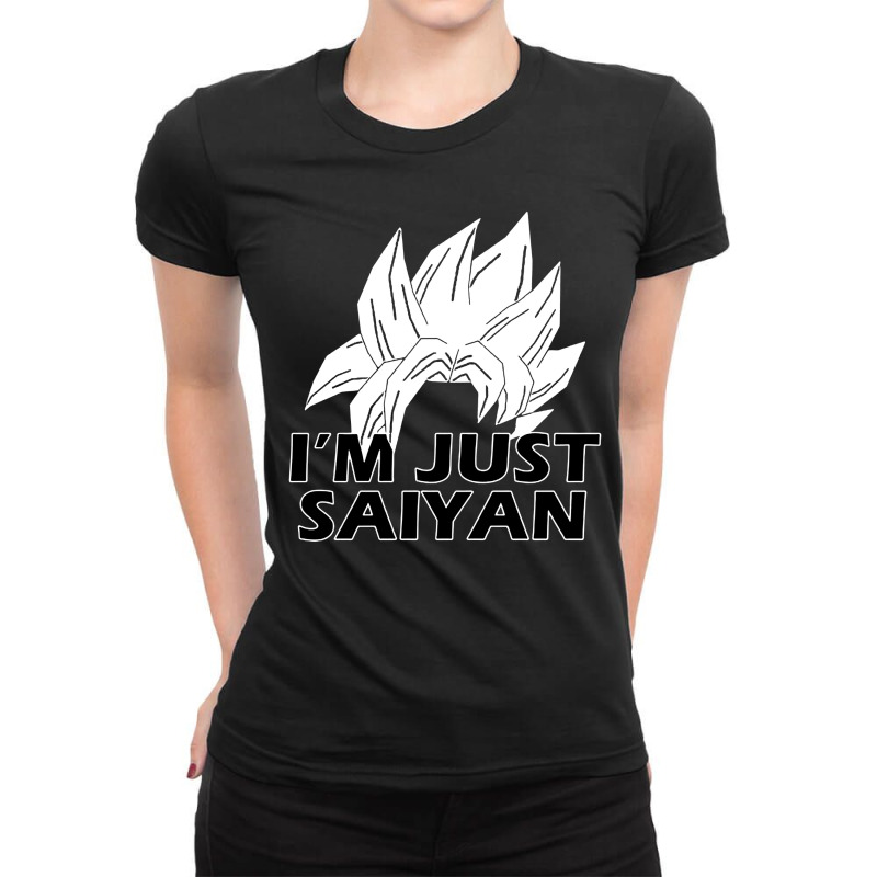 I'm Just Saiyan Ladies Fitted T-Shirt by Melissa Store | Artistshot