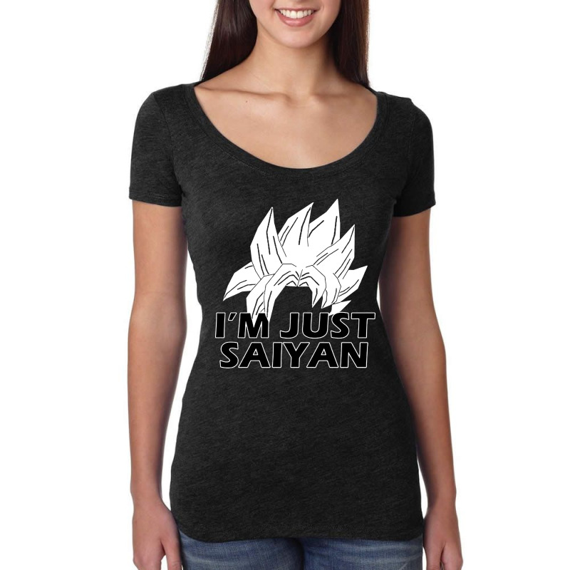 I'm Just Saiyan Women's Triblend Scoop T-shirt by Melissa Store | Artistshot