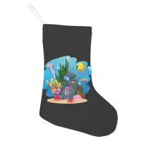 Undersea Life Coral Reef With Fish And Water Plants  Cartoon Landscape Holiday Stocking | Artistshot