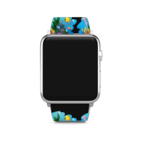 Undersea Life Coral Reef With Fish And Water Plants  Cartoon Landscape Apple Watch Band | Artistshot